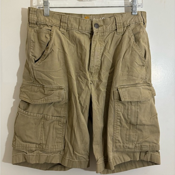 Men’s Carhartt Relaxed Fit Tan Cargo Shorts Size 32 - Picture 2 of 8